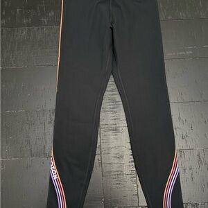 Peloton Black and Orange Leggings for Active Wear